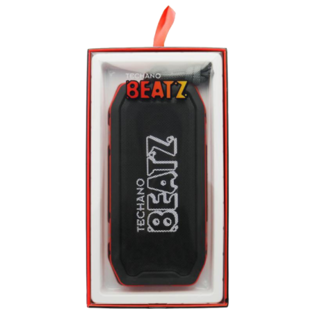 TECHANO BEATZ RUGGED IPX7 BLUETOOTH SPEAKER RED