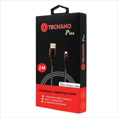 TECHANO PREMIUM 2M MFI LIGHTNING CABLE