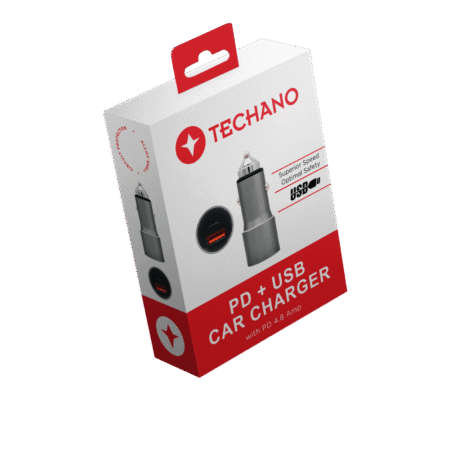 Techano PD + USB Car Charger
